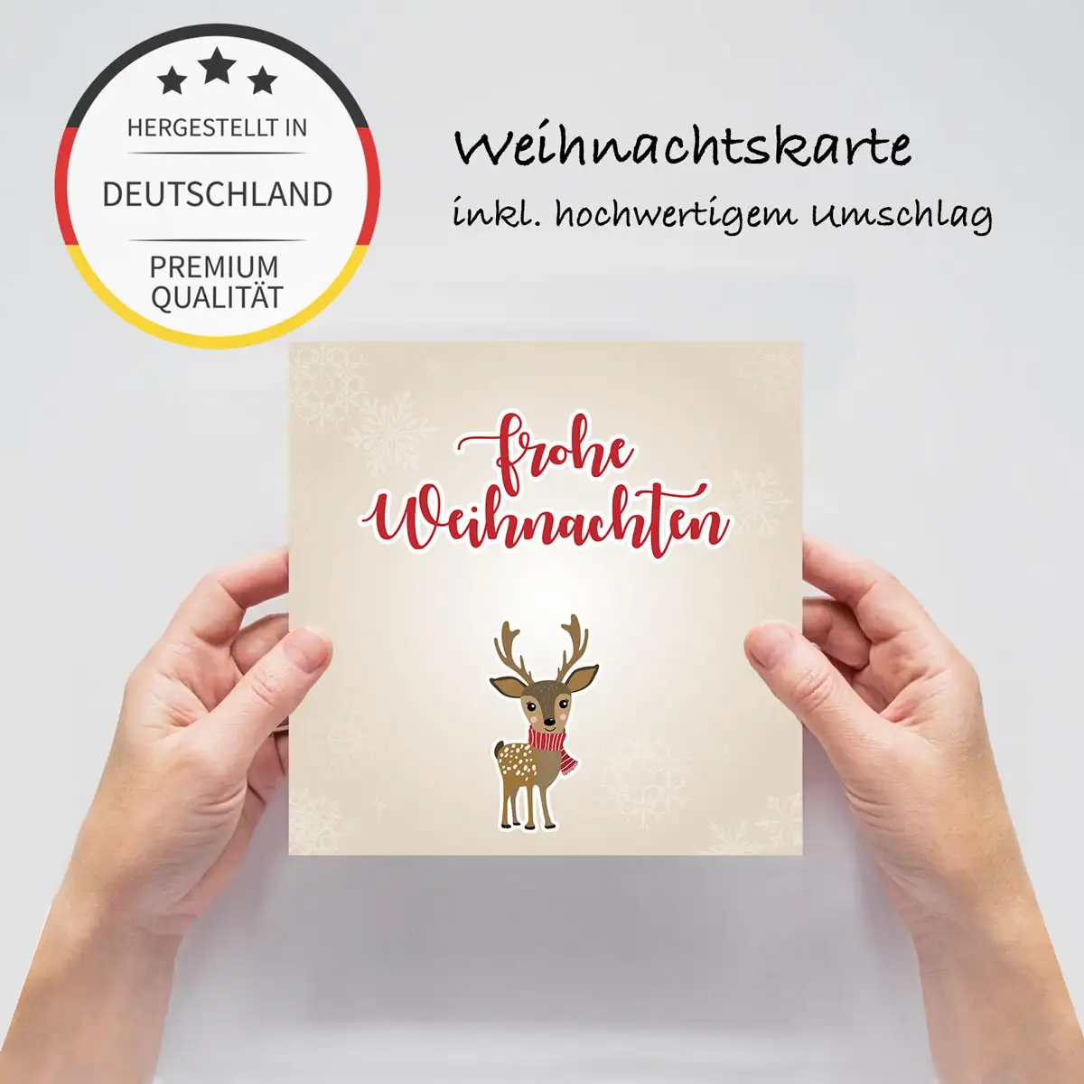 4 bezaubernde Weihnachtskarten - Klappkarten 148 x 14,8cm – Bild 4