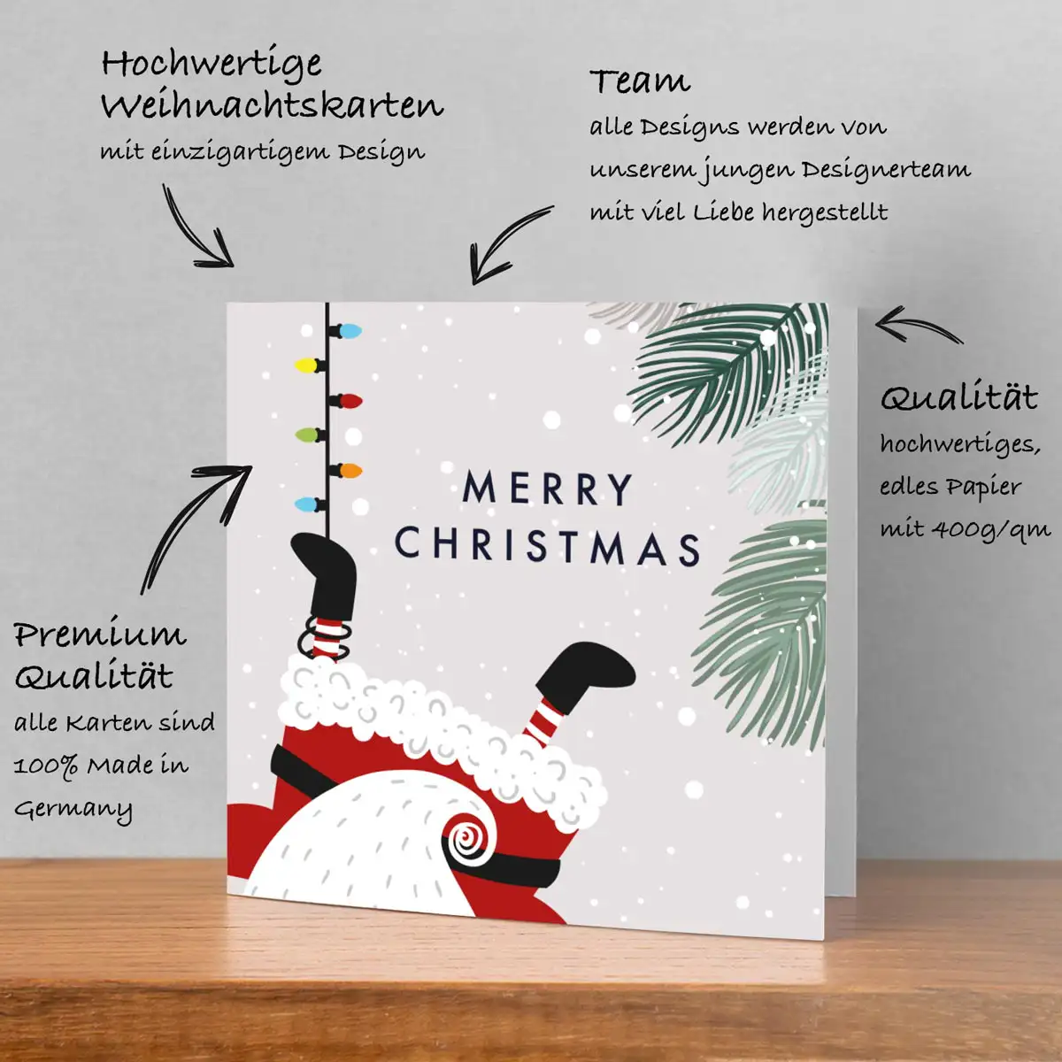 4 bezaubernde Weihnachtskarten - Klappkarten 148 x 14,8cm – Bild 2