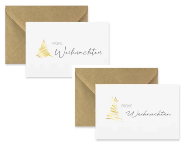 20 edle Grußkarten für viele Anlässe, Weihnachtskarten, Geburtstage etc...10,5x14,8cm Klappkarten +20 Kuvert – Bild 9