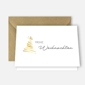 6 Premium Weihnachtskarten Weihnachten merry christmas 10,5 x 14,8cm Klappkarten + 6 Kuverts