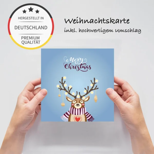 8 verschiedene Weihnachtskarten 14,8x14,8cm und 10,5x14,8cm – Bild 15