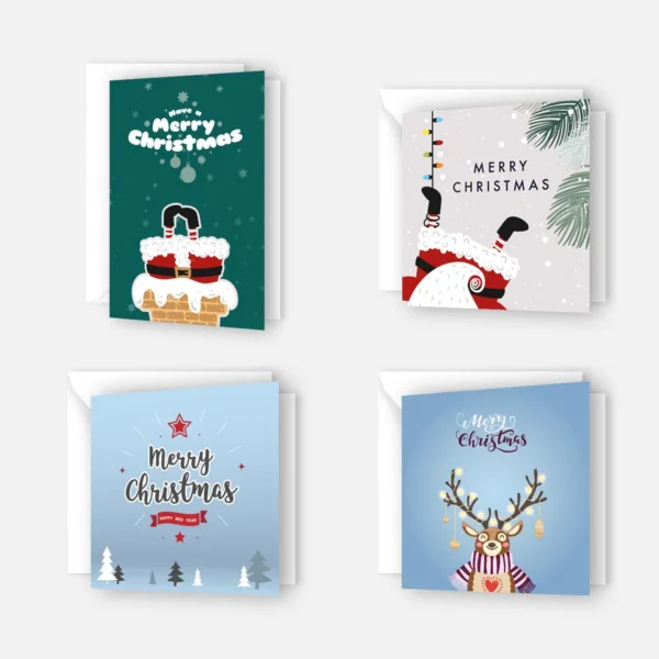 8 verschiedene Weihnachtskarten 14,8x14,8cm und 10,5x14,8cm – Bild 3