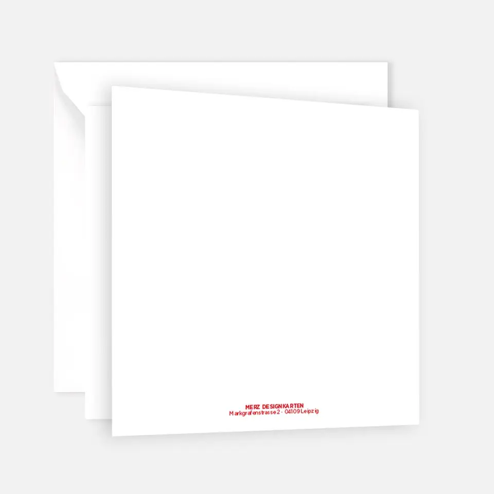 1 fröhliche Weihnachtskarte - Rehmotiv - 14,8x14,8cm - Klappkarte – Bild 2