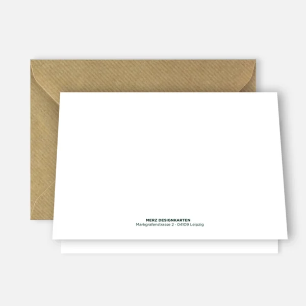 1 Weihnachtskarte - Klappkarte  10,5 x 14,8cm - rotes Auto mit Tanne – Bild 2