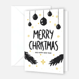 1 moderne Weihnachtskarte - Klappkarte 10,5x14,8cm