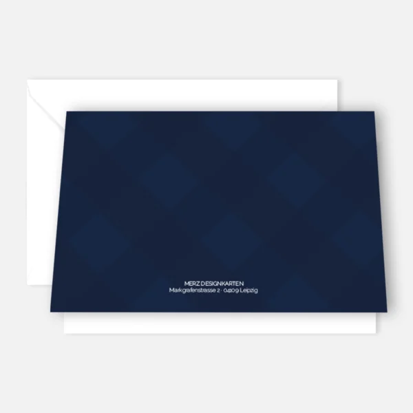1 edle Weihnachtskarte  10,5 x 14,8 - Klappkarte - trendiges Design mit Häusermotiv – Bild 3