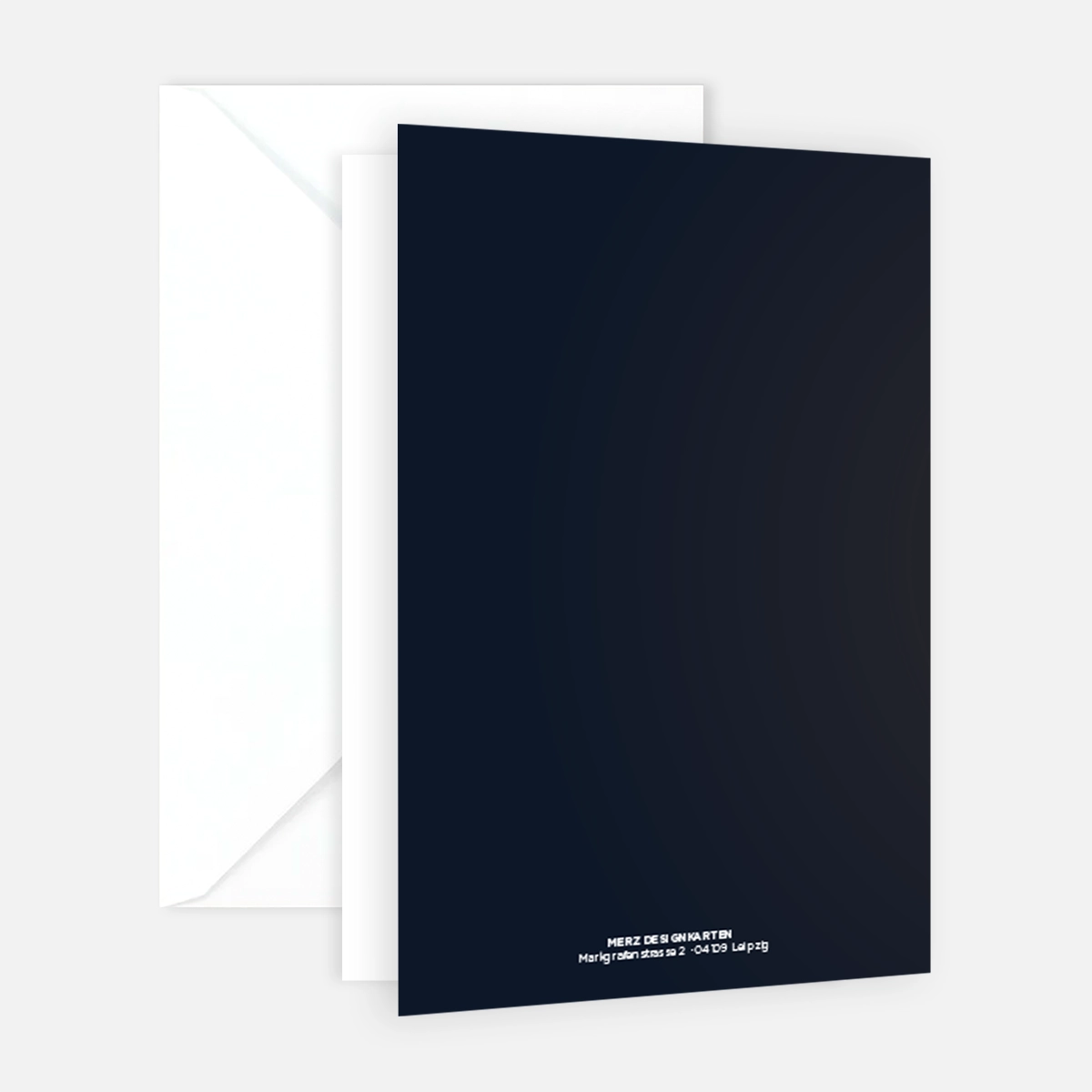 Edles Weihnachtskarten-Set goldener Weihnachtsbaum - 10 Klappkarten – Bild 3