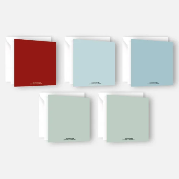 5 bezaubernde Weihnachtskarten- Klappkarten  14,8x14,8cm – Bild 3