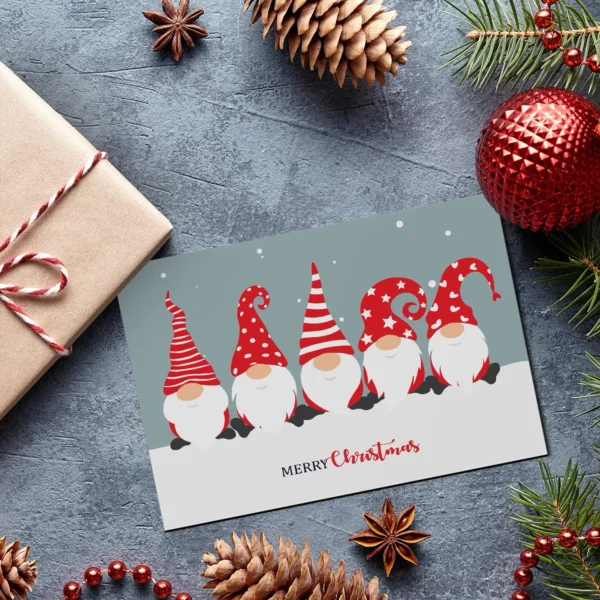 1 wundervolle Weihnachtskarte- Klappkarte mit 5 Wichtel - 10,5x14,8cm – Bild 10