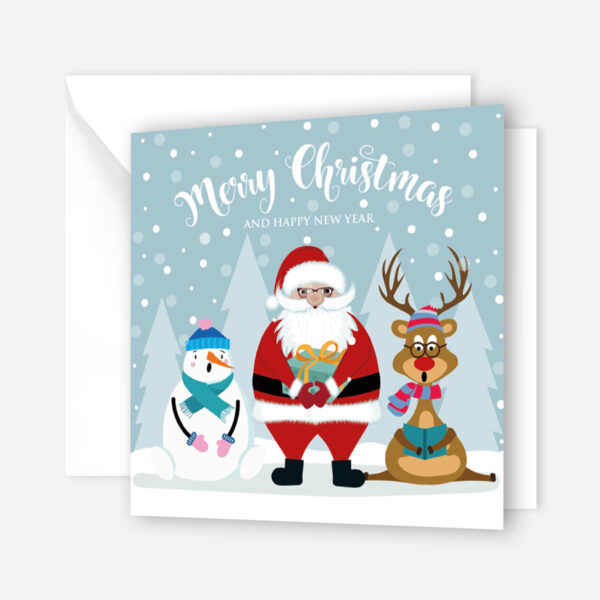 5 bezaubernde Weihnachtskarten- Klappkarten  14,8x14,8cm – Bild 6