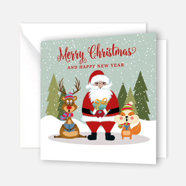 5 bezaubernde Weihnachtskarten- Klappkarten  14,8x14,8cm – Bild 8