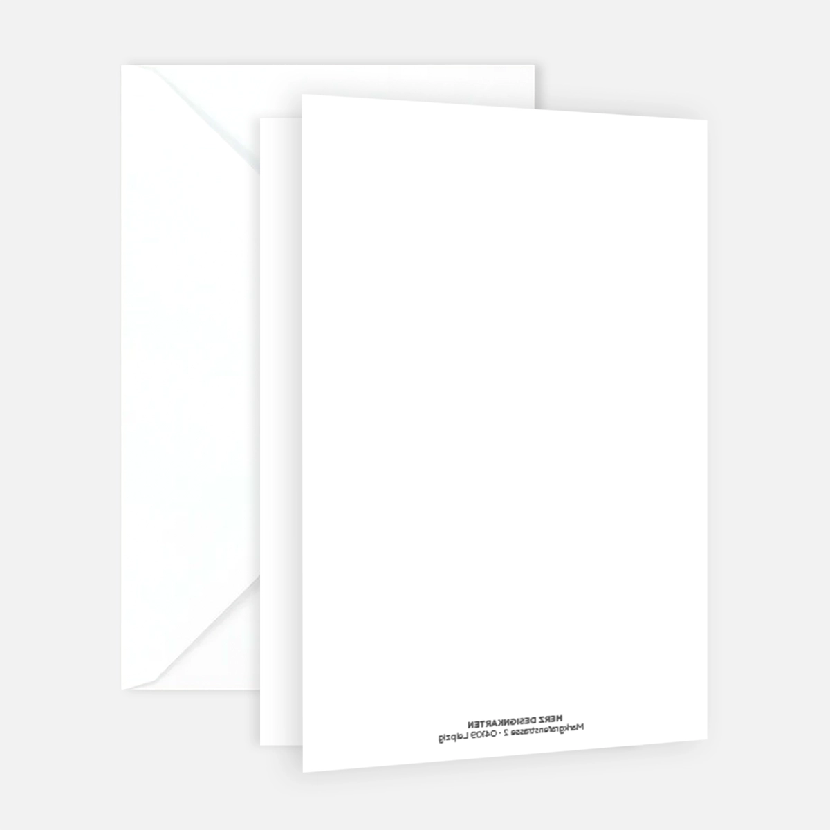 20 Weihnachtskarten Business Designtanne in gold  - 12x18cm Klappkarte + 20 Umschläge – Bild 2