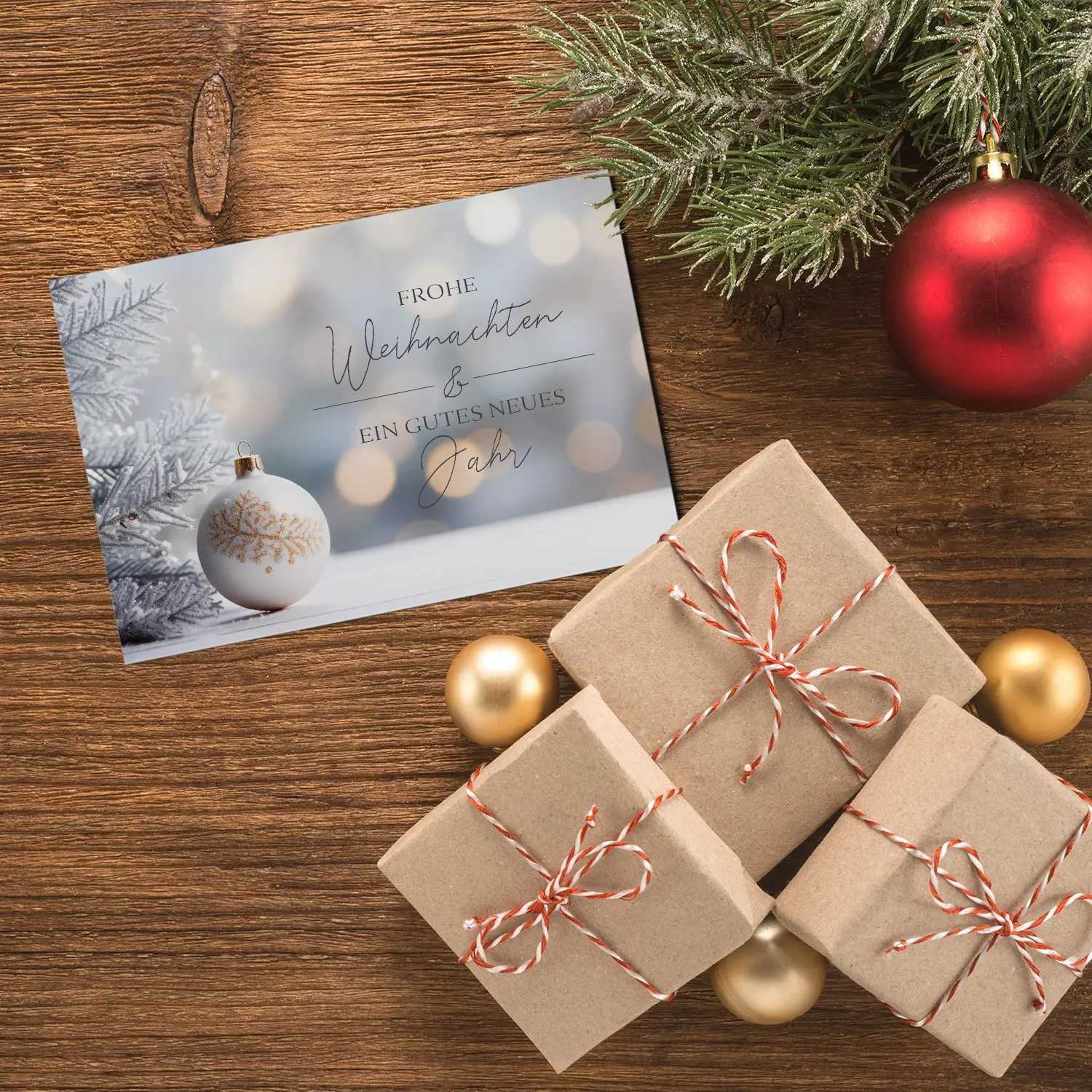 Weihnachtskartenset  - 10 Klappkarten  mit 10 Kuverts - Klappkarten 12 x 18cm – Bild 5