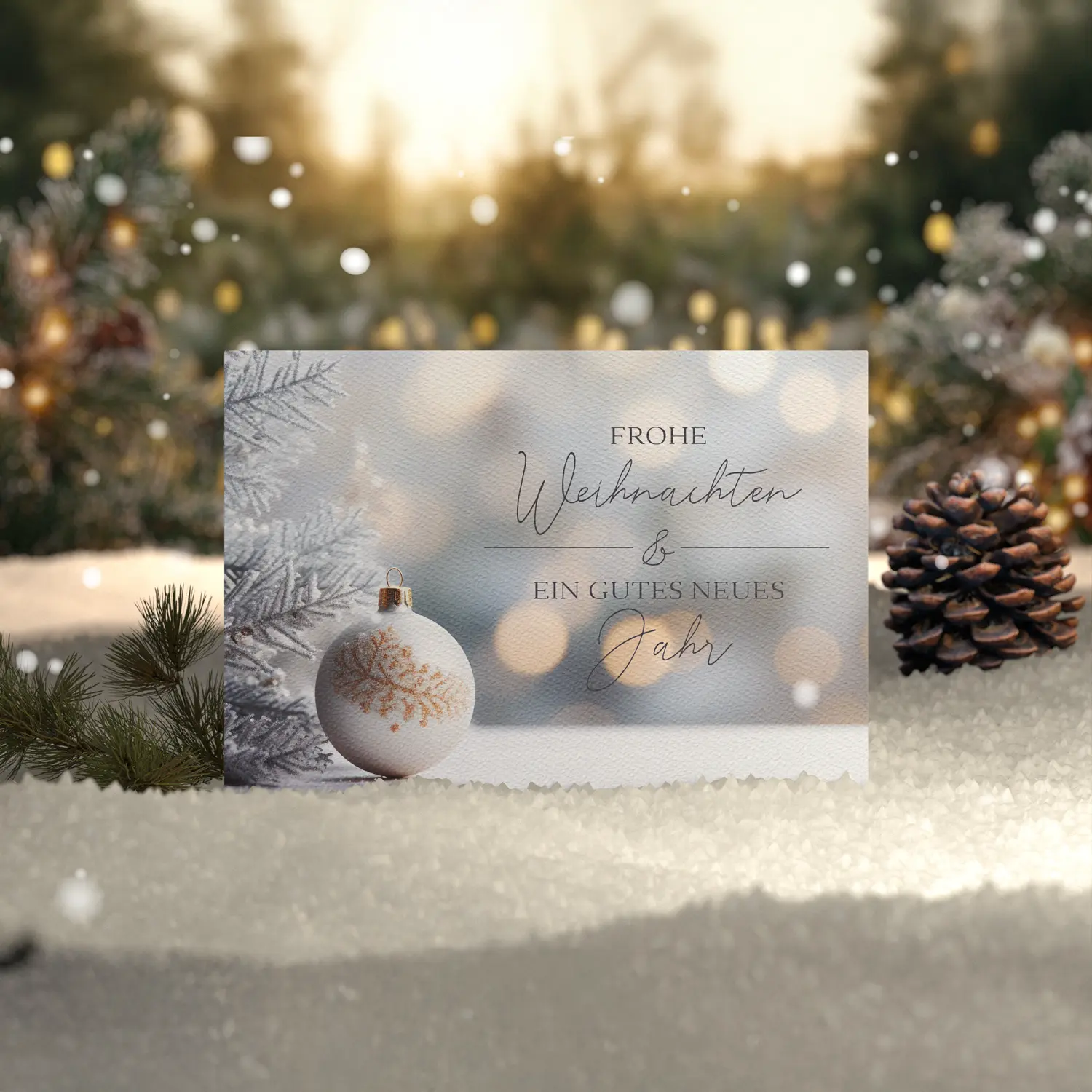 Weihnachtskartenset  - 10 Klappkarten  mit 10 Kuverts - Klappkarten 12 x 18cm – Bild 6