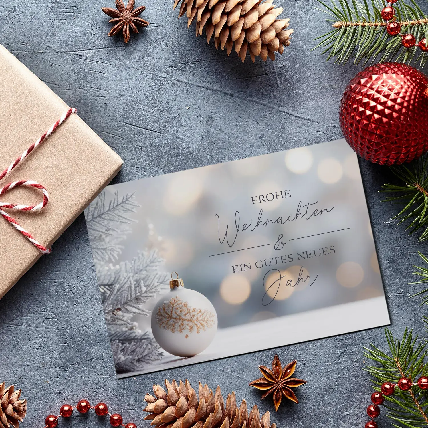 Weihnachtskartenset  - 10 Klappkarten  mit 10 Kuverts - Klappkarten 12 x 18cm – Bild 7