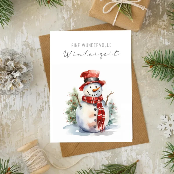 12 bezaubernde Weihnachtskarten - 2 von jedem Motiv 10,5 x 14,8cm Klappkarten – Bild 7