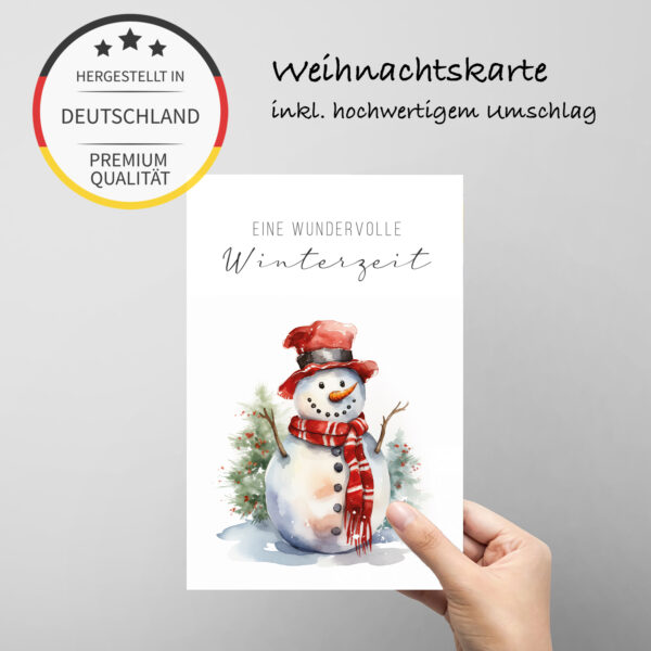 12 bezaubernde Weihnachtskarten - 2 von jedem Motiv 10,5 x 14,8cm Klappkarten – Bild 5