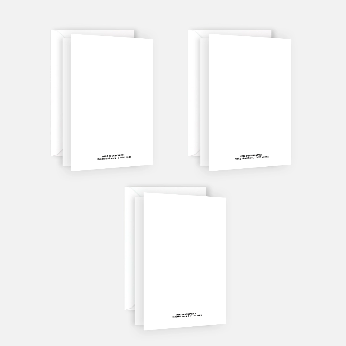 3 moderne Weihnachtskarten 10,5x14,8cm - minimalistisches Design – Bild 3