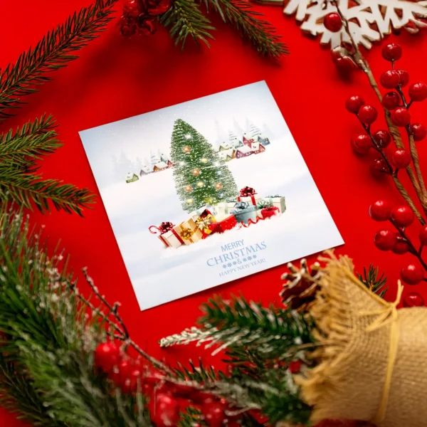 20 wunderschöne Weihnachtskarten, Winterlandschaft, Klappkarten - 14,8x14,8cm – Bild 8