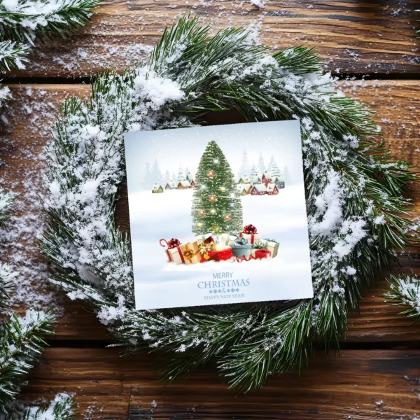 20 wunderschöne Weihnachtskarten, Winterlandschaft, Klappkarten - 14,8x14,8cm – Bild 9