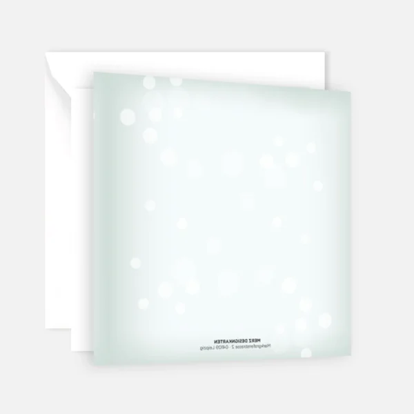 1 Retro-Weihnachtskarte, Klappkarte - 14,8x14,8cm Tannenmotiv – Bild 3